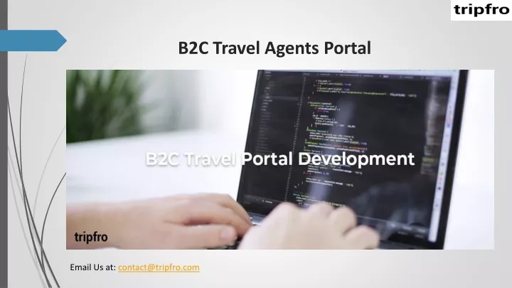 b2c travel agents portal