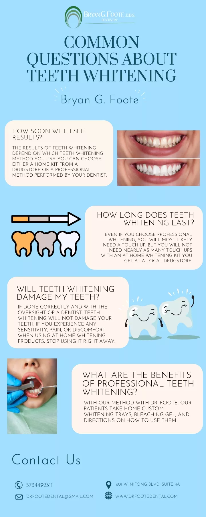 common questions about teeth whitening