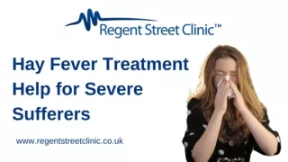 Hay Fever Treatment – help for severe sufferers
