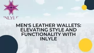 Men's Leather Wallets Elevating Style and Functionality with Inlyle