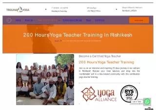 200 Hours Yoga Teacher Training