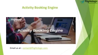 activity booking engine
