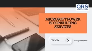 microsoft power bi consulting services