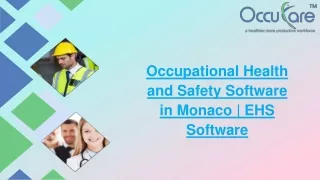 occupational health and safety software in monaco