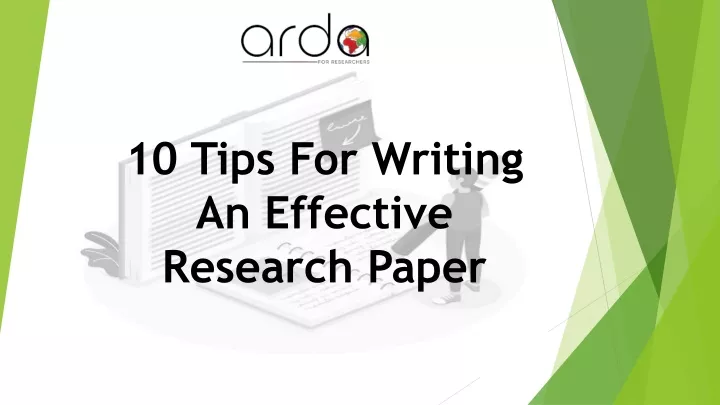 10 tips for writing an effective research paper