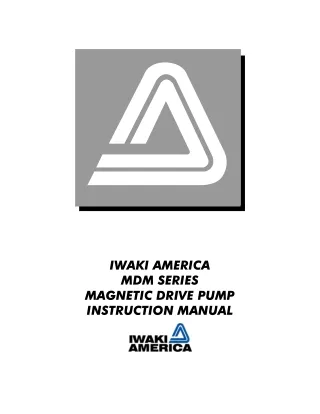 MDM Series Magnetic Drive Pump