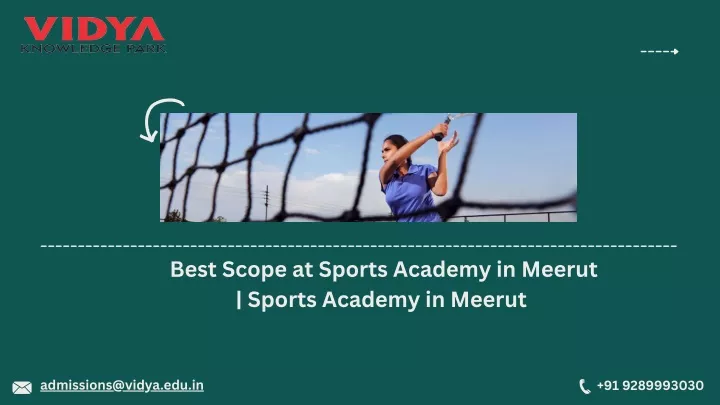 best scope at sports academy in meerut sports