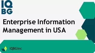Enterprise Information Management in USA