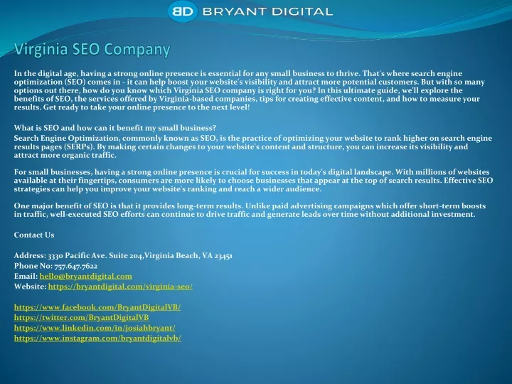 virginia seo company