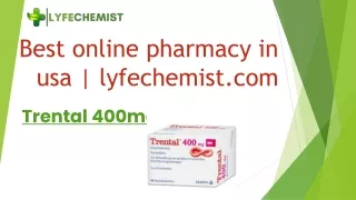 Improves Blood Circulation | Buy Trental 400 mg | Lyfechemist