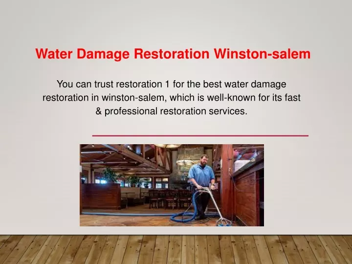 water damage restoration winston salem