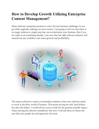 how to develop growth utilizing enterprise