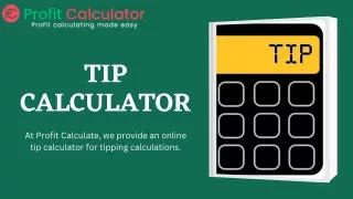 Best Tip Calculators: Fast and Accurate