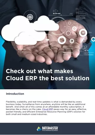 Check Out What Makes a Cloud ERP Best