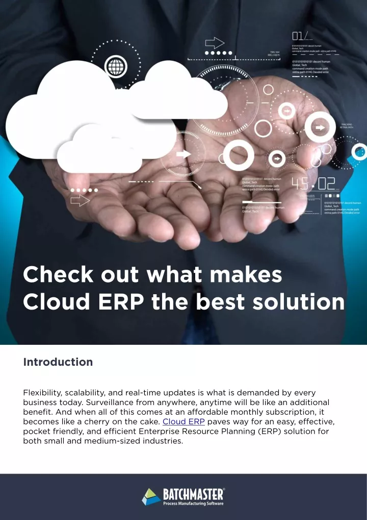 check out what makes cloud erp the best solution