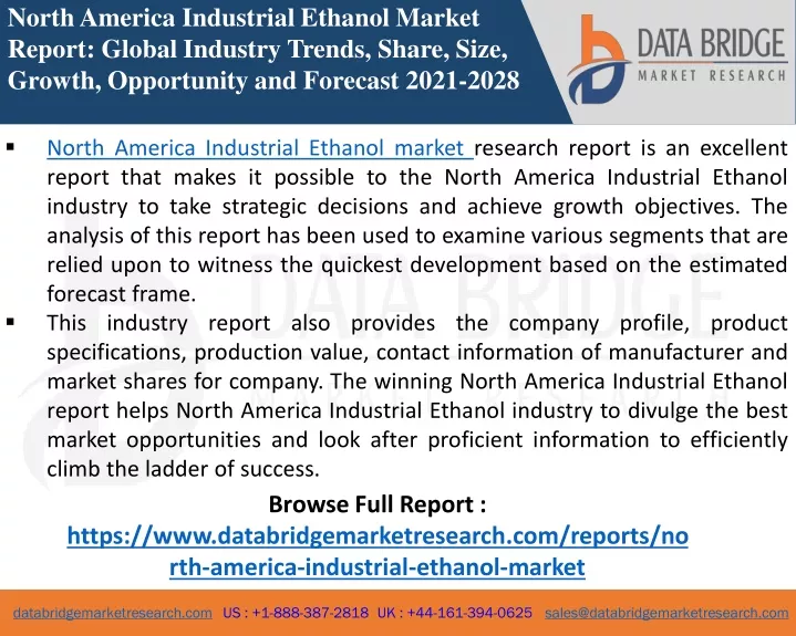 north america industrial ethanol market report