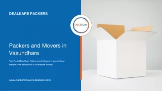 Packers and Movers in Vasundhara - DealKare