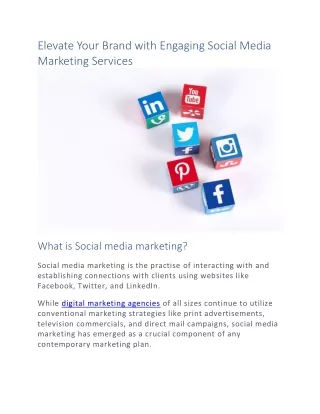 Elevate Your Brand with Engaging Social Media Marketing Services