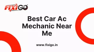 Best Car Ac Mechanic Near Me | Fixigo