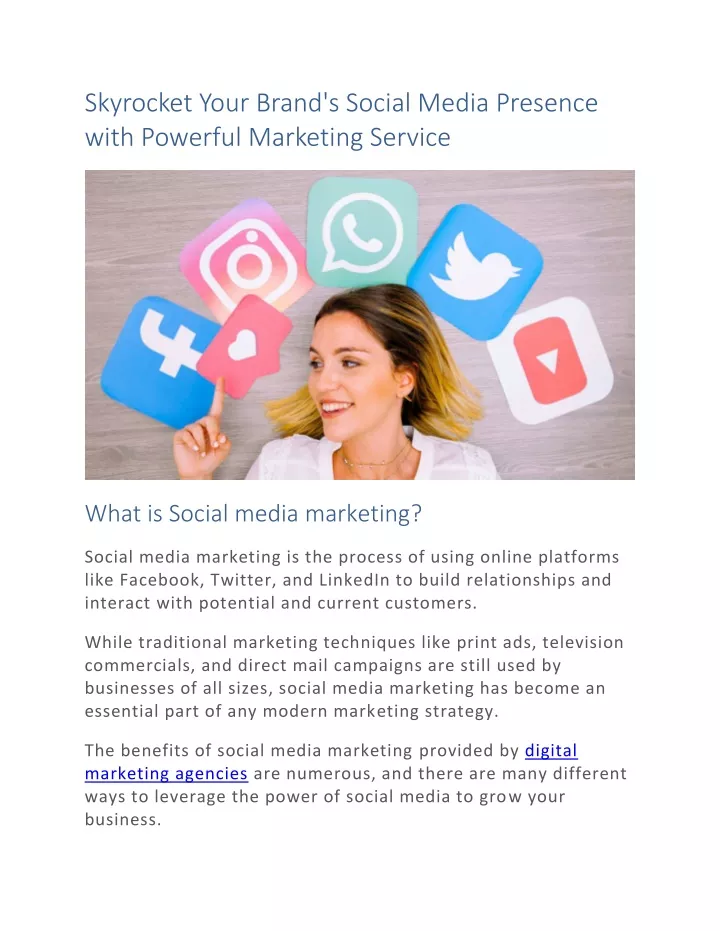 skyrocket your brand s social media presence with