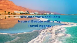 Visit Jordan at an Affordable Package| Make Your Trip to the Dead Sea with a Top