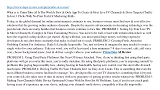 https www dope review com primetube ai review