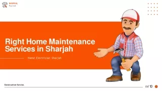 Affordable Home Maintenance Services in Sharjah