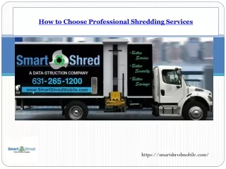 How to Choose Professional Shredding Services