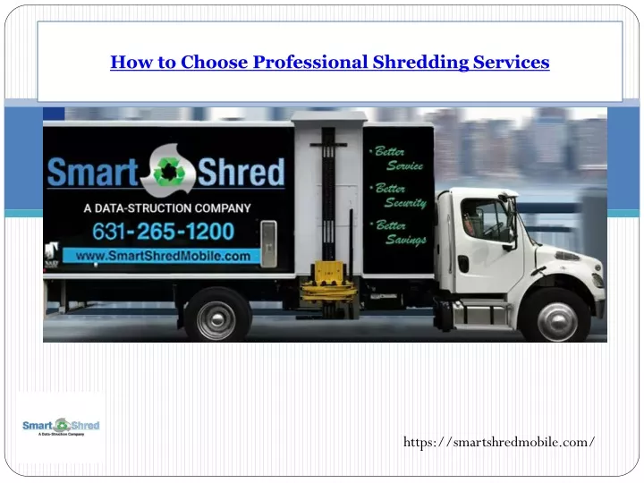 how to choose professional shredding services