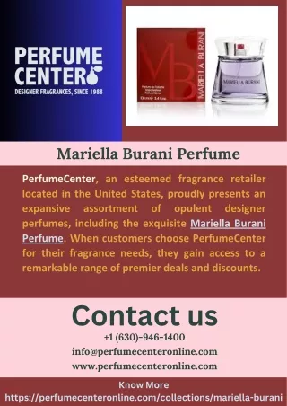 Mariella Burani Perfume
