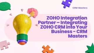 ZOHO Integration Partner – Integrating ZOHO CRM into Your Business