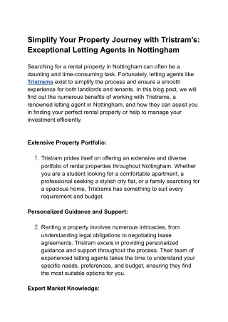 simplify your property journey with tristram