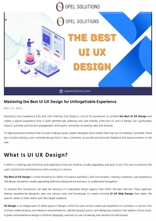 Design Delight: Unleashing the Best UI UX Design Practice