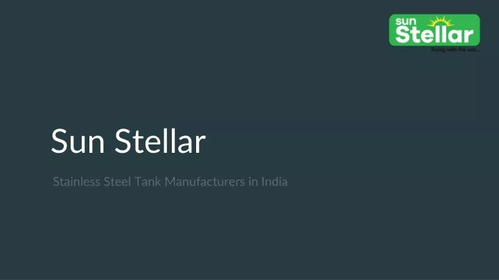 stainless steel tank manufacturers in india