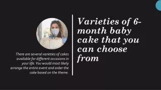 Varieties of 6-month baby cake that you can