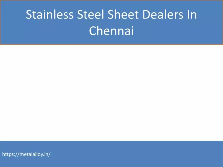 stainless steel sheet dealers in chennai