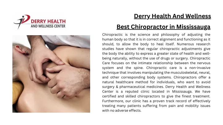 derry health and wellness best chiropractor