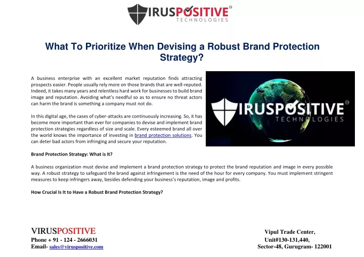 what to prioritize when devising a robust brand