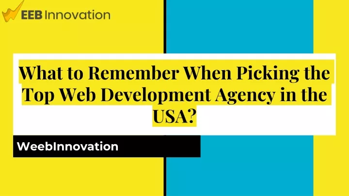 what to remember when picking the top web development agency in the usa