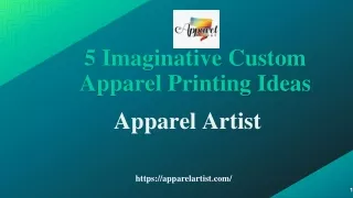 5 Imaginative Custom Apparel Printing Ideas - Apparel Artist