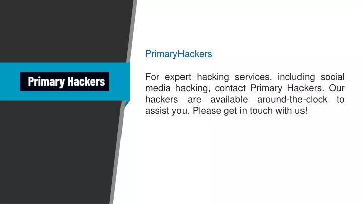 primaryhackers for expert hacking services
