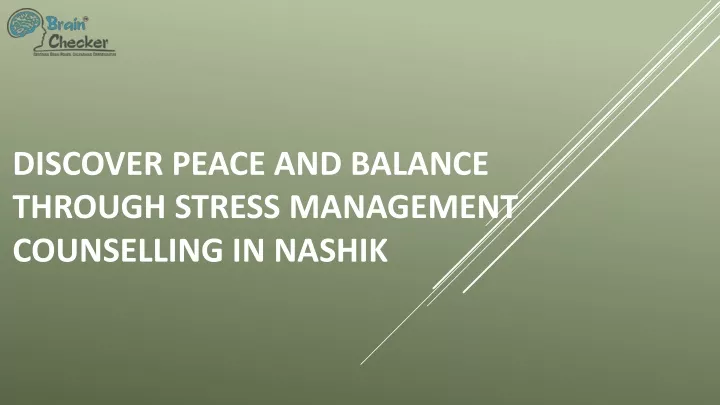 discover peace and balance through stress management counselling in nashik