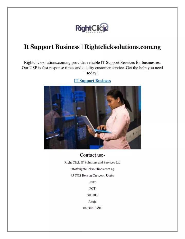 it support business rightclicksolutions com ng