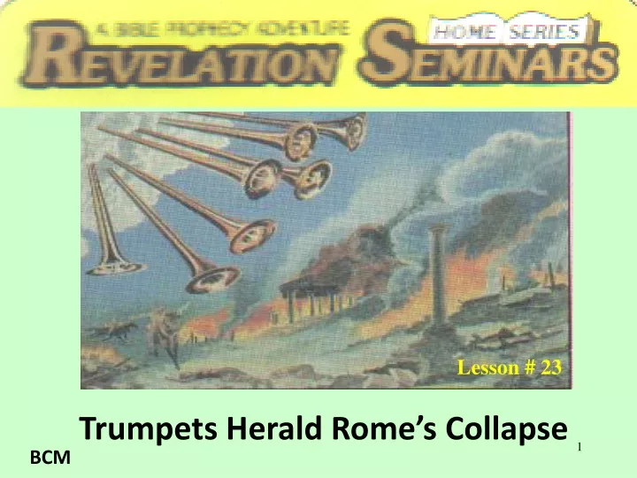 trumpets herald rome s collapse