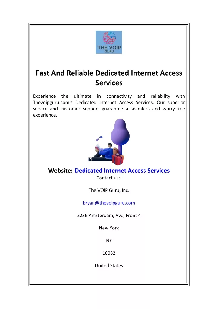 fast and reliable dedicated internet access