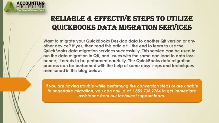 reliable effective steps to utilize quickbooks data migration services