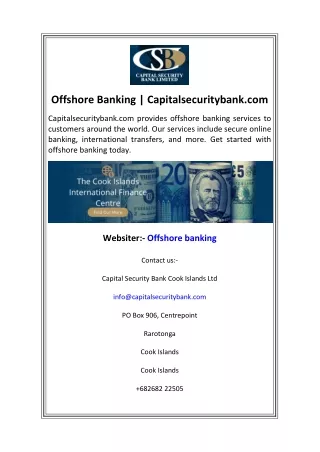 offshore banking capitalsecuritybank com