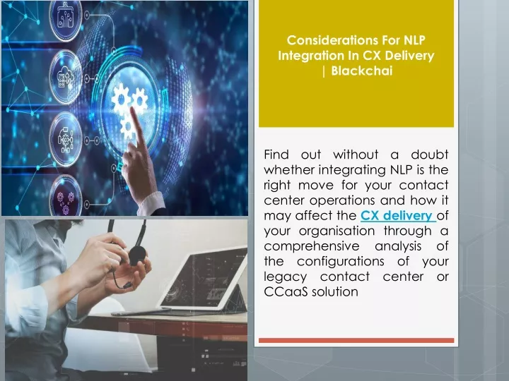 considerations for nlp integration in cx delivery