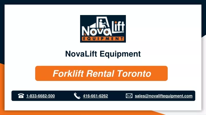 novalift equipment