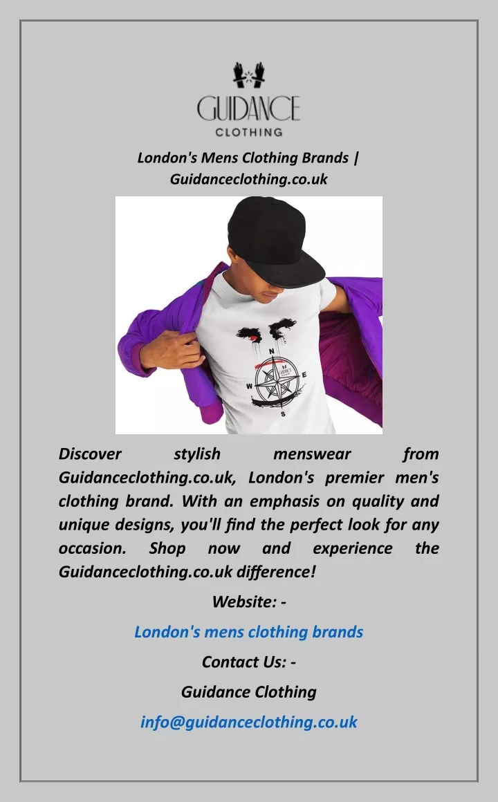 london s mens clothing brands guidanceclothing